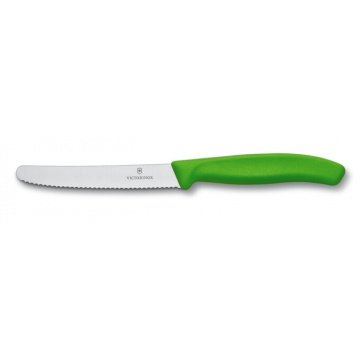 Victorinox vroubkovaný nůž na rajčata zelený